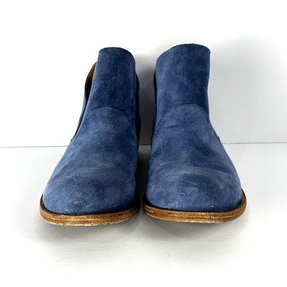 Kork-Ease Ryder Blue Suede Ankle Boots - Picture 3 of 12